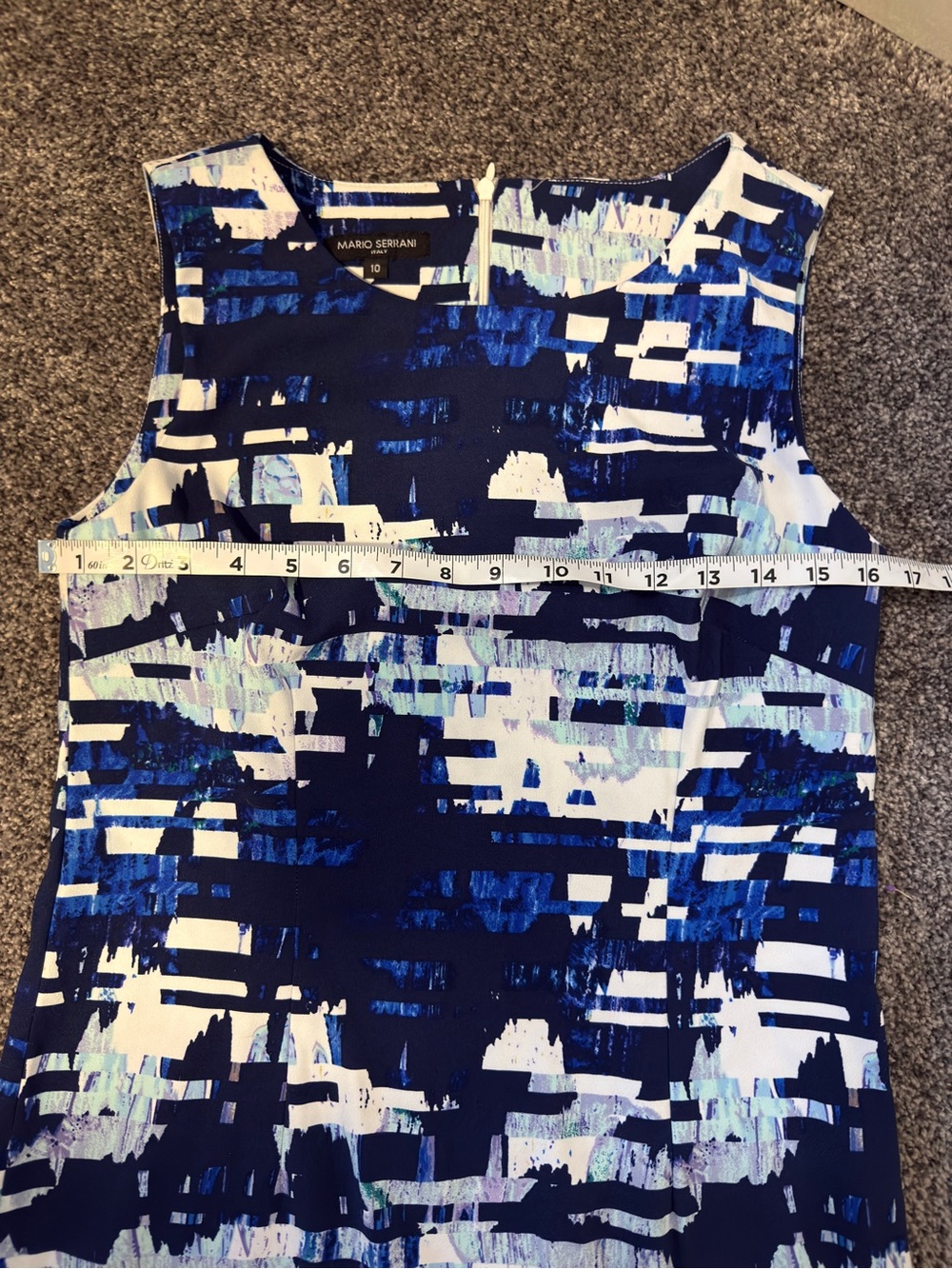 Mario Serrano Asymmetrical Hem Dress Size 10 Elegant Cocktail Party Midi Dress - Picture 8 of 11